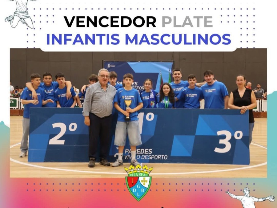 Andebol Sub14 do GD Bairro Latino brilha em Paredes e traz Taça para Vila Real!